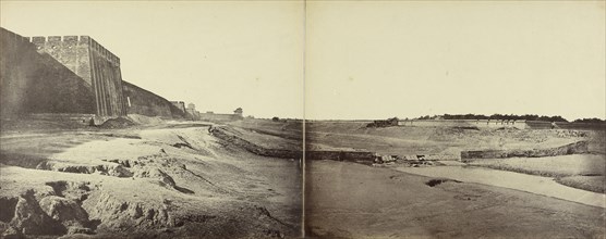 Position taken up by the English and French within the Enclosure of the Temple of the Earth; Felice Beato