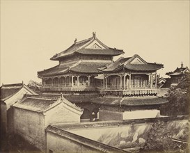 Temple of Confucius, Peking, Beijing, China; Felice Beato, 1832 - 1909, Henry Hering, 1814 - 1893, Pekin, Beijing China