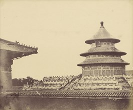 Temple of Heaven from the Place Where the Priests Are Burnt; Felice Beato, 1832 - 1909, Henry Hering