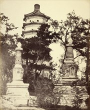 Pagoda up in the Hill, - Summer Palace, Yuen-Ming-Yuen, Peking, Beijing, China; Felice Beato, 1832 - 1909, Henry Hering