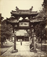 Entrance to Treasury, Canton, China; Felice Beato, 1832 - 1909, Henry Hering, 1814 - 1893