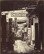 Treasury Street, Canton, Guangzhou, China; Felice Beato, 1832 - 1909, Henry Hering, 1814 - 1893, Canton, China
