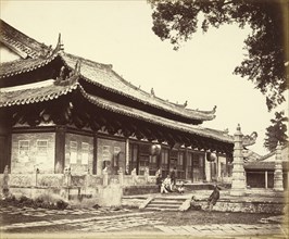 Temple in the Tartar Quarter, Canton, Guangzhou, China; Felice Beato, 1832 - 1909, Henry Hering, 1814 - 1893