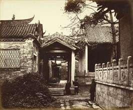 Nume Hui Kung Temple, Canton, Guangzhou, China; Felice Beato, 1832 - 1909, Henry Hering, 1814 - 1893