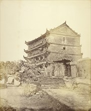 Five-storied Pagoda, Canton, Guangzhou, China, China; Felice Beato, 1832 - 1909, Henry Hering, 1814 - 1893, Canton