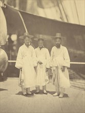Korean Officials on an Interview onboard the Colorado; Felice Beato, 1832 - 1909, Korea; May 30, 1871