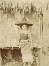 Shan Beauty; Felice Beato, 1832 - 1909, Burma; about 1889; Albumen silver print