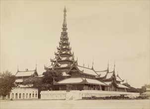 The Palace Mandalay, Centre of the Universe, Felice Beato, 1832 - 1909, Mandalay, Burma; about 1890