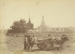 Pagoda and Kyaung Built by the Captain of King Thibaw Min's Bodyguard; Felice Beato, 1832 - 1909, Burma