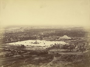 General View of Mandalay from Mandalay Hill Showing the 450 Pagodas and the Incomparable Pagoda; Felice Beato