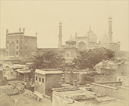 Entrance to the Large Mosque of Jumma Musjid in Delhi; Felice Beato, 1832 - 1909, Delhi, India; 1858
