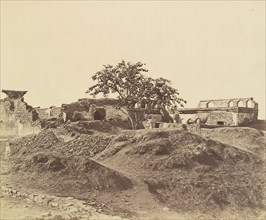 Pahoree por Battery; Felice Beato, 1832 - 1909, Delhi, India; 1858; Albumen silver print