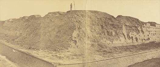 Morec Bastion; Felice Beato, 1832 - 1909, Delhi, India; 1858; Albumen silver print