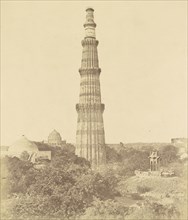 Distant View of Kootub; Felice Beato, 1832 - 1909, Delhi, India; 1858; Albumen silver print