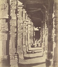 Interior of the Hindoo Temple in Kootub; Charles Moravia, British, about 1821 - 1859, Delhi, India; 1858; Albumen silver print
