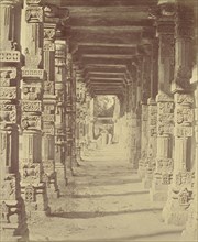 Interior of the Hindu Temple in Kootub; Felice Beato, 1832 - 1909, Delhi, India; 1858; Albumen silver