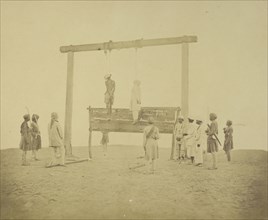 Execution of Rebels, Lucknow; Felice Beato, 1832 - 1909, Lucknow, Uttar Pradesh, India; 1858; Albumen