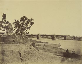 The Iron Bridge Leading from the Residency to Cantonements; Felice Beato, 1832 - 1909, Lucknow, Uttar