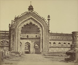 The Rumi Durwaza, or Constantinople Gate; Felice Beato, 1832 - 1909, Lucknow, Uttar Pradesh, India; April