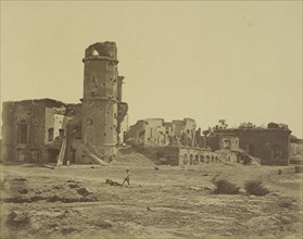 The Residency, Taken from the Redan Battery Showing the Tai-Khana; Felice Beato, 1832 - 1909, Lucknow