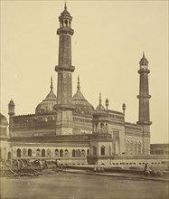 Mosque Inside Asophoo Dowlah's Emambara, Now Used as a Hospital; Felice Beato, 1832 - 1909, Lucknow, Uttar