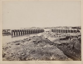 Entrance, Agra Canal; Unknown maker; Agra, India; before 1875; Albumen silver print