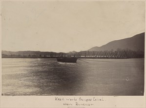 Headworks Ganges Canal, above Hurdwar; Haridwar, India; about 1881; Albumen silver print