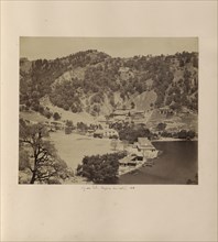Nynee Tal, before Landslip, 1881; Nainital, India; 1881; Albumen silver print