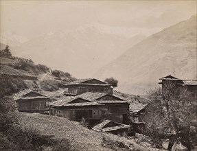 View of a European-style house; Asia; about 1881; Albumen silver print