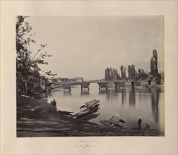 Kashmir, River Jelum; Samuel Bourne, English, 1834 - 1912, Kashmir, India; 1864; Albumen silver print