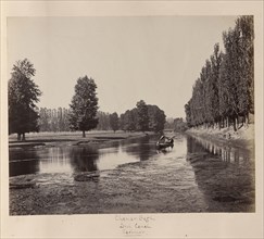 Chenar Bagh, Dul Canal, Kashmir; Samuel Bourne, English, 1834 - 1912, Kashmir, India; 1864; Albumen silver print