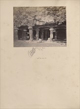 Elephanta Caves, Bombay; Bombay, India; about 1881; Albumen silver print