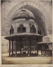 Interior of Mosque, Cairo; Cairo, Egypt; about 1881; Albumen silver print