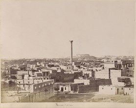 Pompey's Pillar; Alexandria, Egypt; about 1881; Albumen silver print