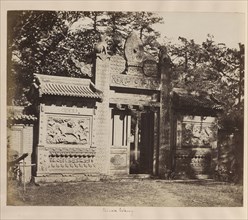 Exterior of the Tomb, Depot near Peking; Felice Beato, 1832 - 1909, Henry Hering, 1814 - 1893