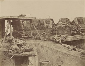 Interior of the English Entrance to North Fort on 21st August, 1860; Felice Beato, 1832 - 1909, Tianjin