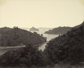 Pappenberg Island at the Entrance of the Bay of Nagasaki; Felice Beato, 1832 - 1909, Nagasaki, Japan