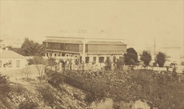 Modern Building and View of Hong Kong; Felice Beato, 1832 - 1909, China; March 1860; Albumen silver print