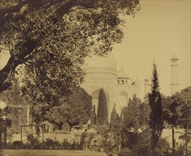 Taj Mahal; Felice Beato, 1832 - 1909, Agra, India; April 1859; Albumen silver print