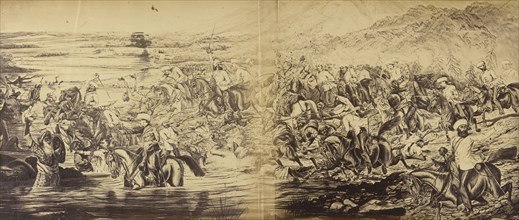 Copy of a Sketch of Colonel Crealock's Engagement in India; Felice Beato, 1832 - 1909, India; 1858 - 1859