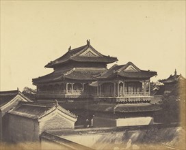 Temple of Confucius, Pekin, October 1860; Felice Beato, 1832 - 1909, Pekin, China; October 1860; Albumen