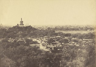 View of the Gardens and Buddhist Temple, Pekin, October 1860; Felice Beato, 1832 - 1909, Pekin, China