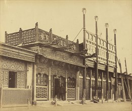 Street and Shops in the Tartar City of Pekin, October 29, 1860; Felice Beato, 1832 - 1909, Pekin, China