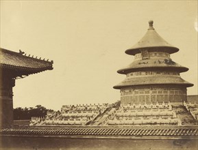 Temple of Heaven from the Place Where the Priests are Burnt in the Chinese City of Pekin. October 1860; Felice Beato