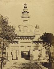 Thibetan Monument in the Lama Temple Near Pekin, August 1860; Felice Beato, 1832 - 1909, Pekin, China