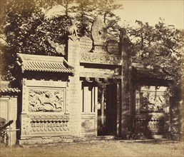 Exterior of the Tomb Depot, near Pekin, October 1860; Felice Beato, 1832 - 1909, Pekin, China; October