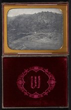 Untitled river mining scene; Attributed to Carleton Watkins, American, 1829 - 1916, George H. Johnson, American, 1823 - 1879