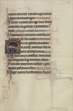 Initial O: The Ascension; Bute Master, Franco-Flemish, active about 1260 - 1290, Northeastern, illuminated, France