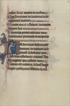 Initial N: A Saint Pointing to Heaven and to the Text; Bute Master, Franco-Flemish, active about 1260 - 1290, Paris