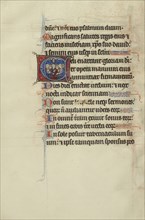 Initial C: Pentecost; Bute Master, Franco-Flemish, active about 1260 - 1290, Paris, written, France; illumination about 1270